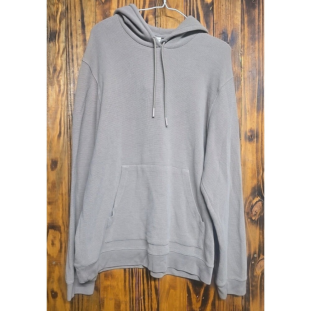 Alo Women's Yoga Micro Waffle Fast Break Hoodie Athletic Taupe Tan, Large